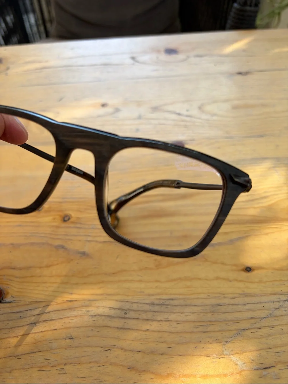 BLAKE KUWAHARA Brushed Brown Horn Eyeglasses Made in Japan BK1014 52-22